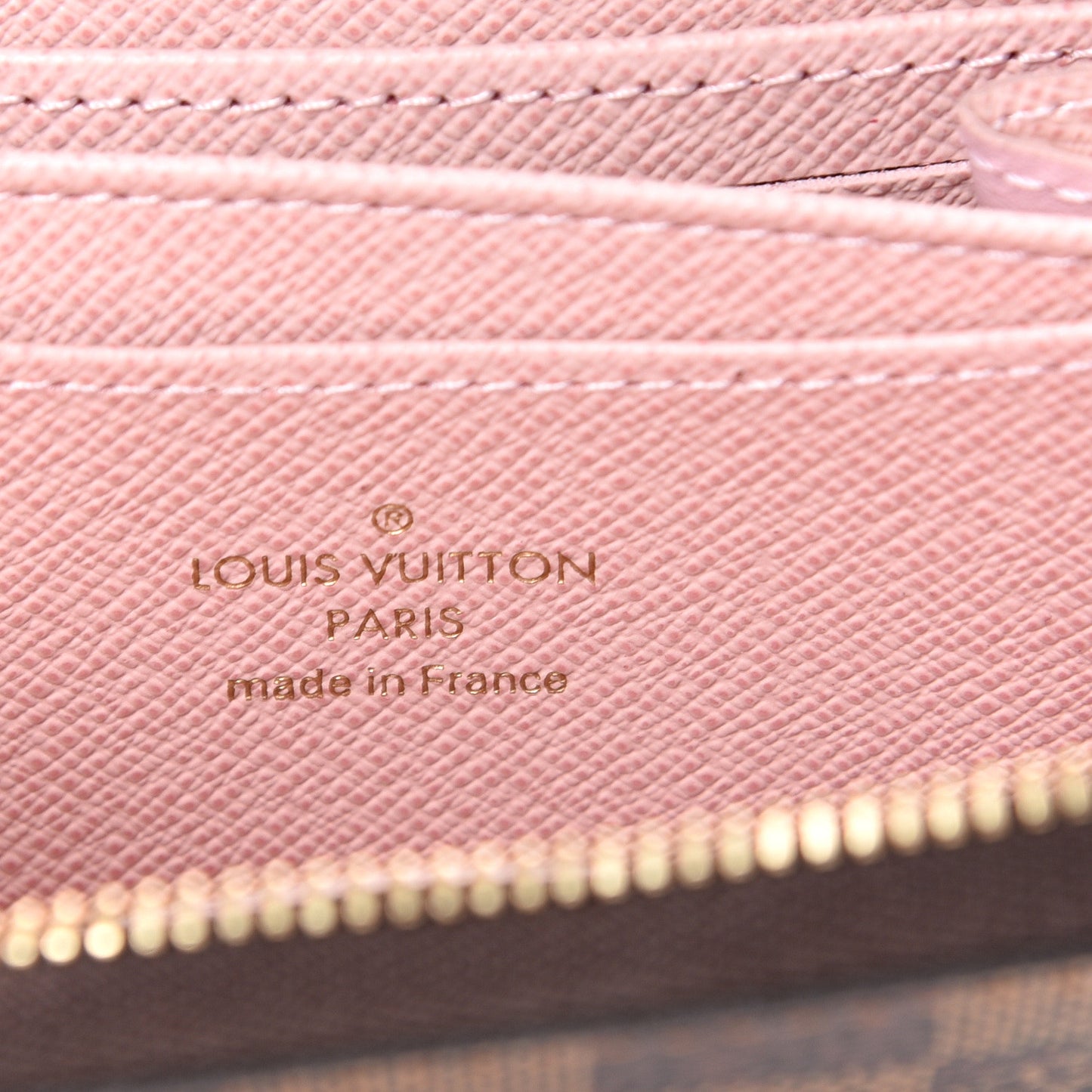 Damier Ebene Zippy Coin Purse Rose Ballerine