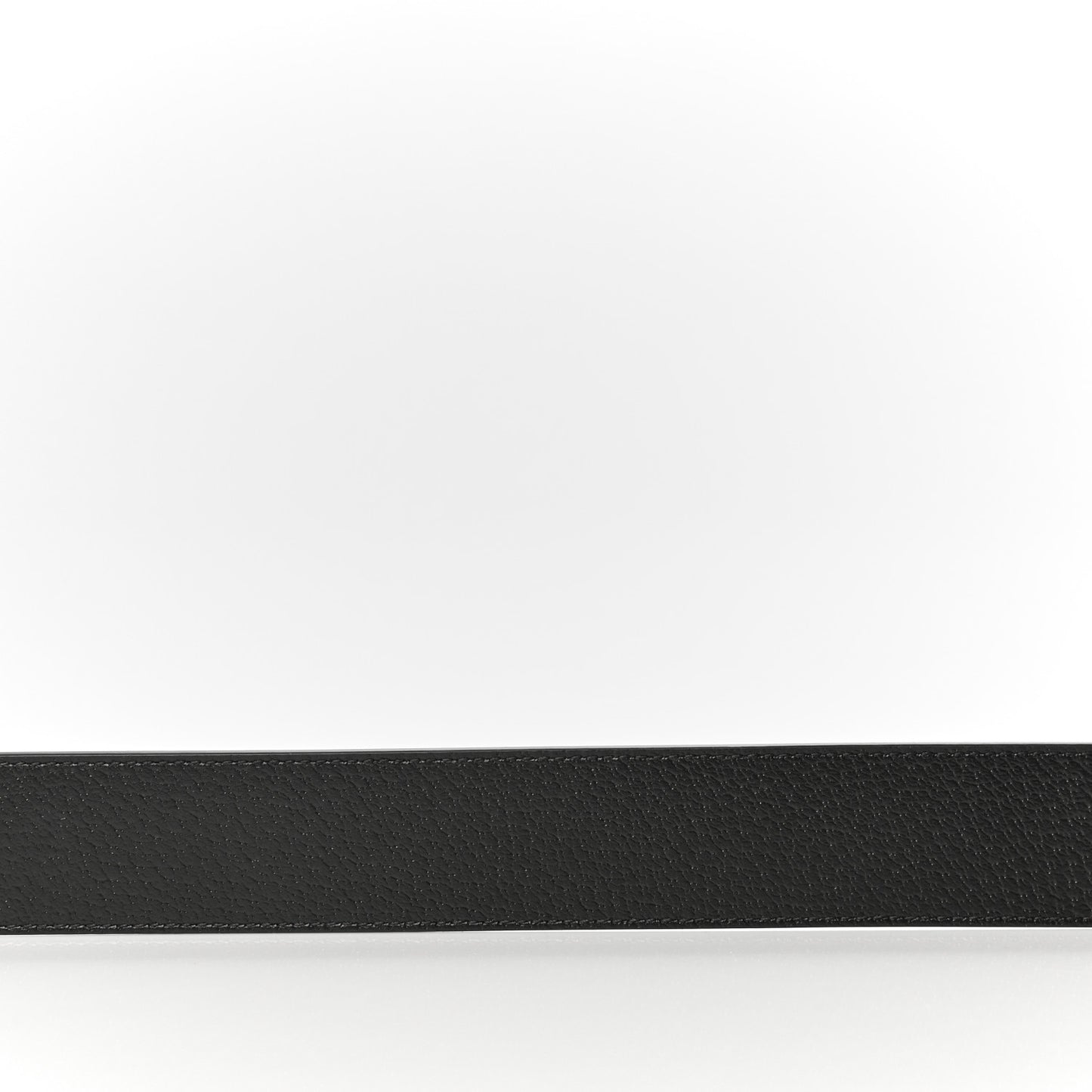 Textured Dollar Calfskin Nickel Double G 40mm Belt 90 36 Black