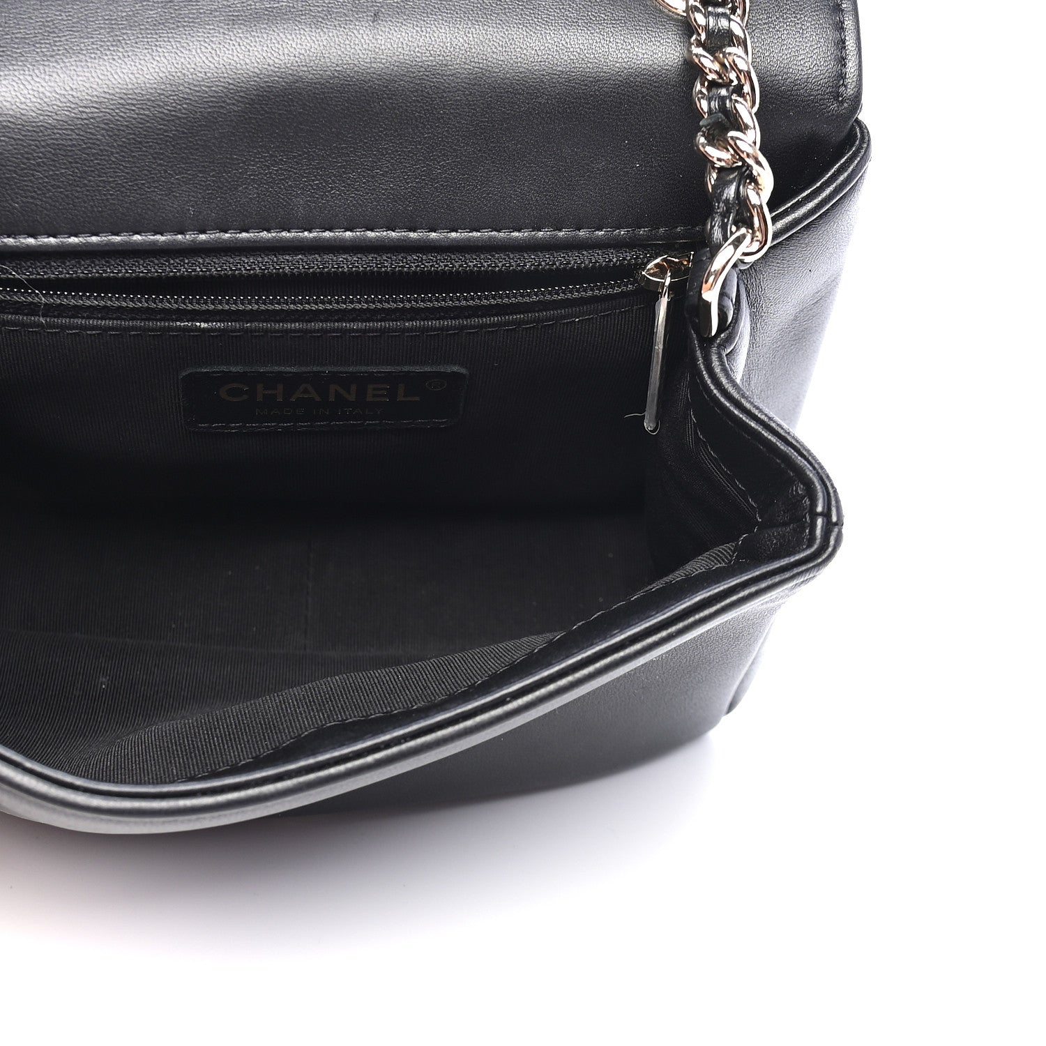 Chanel Lambskin Quilted Studded CC Flap Black 4 of 8