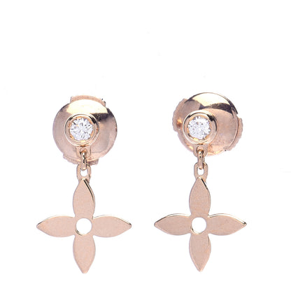 Louis Vuitton 18K Pink Gold Diamond Idylle Blossom Stud Earrings 1 of 6