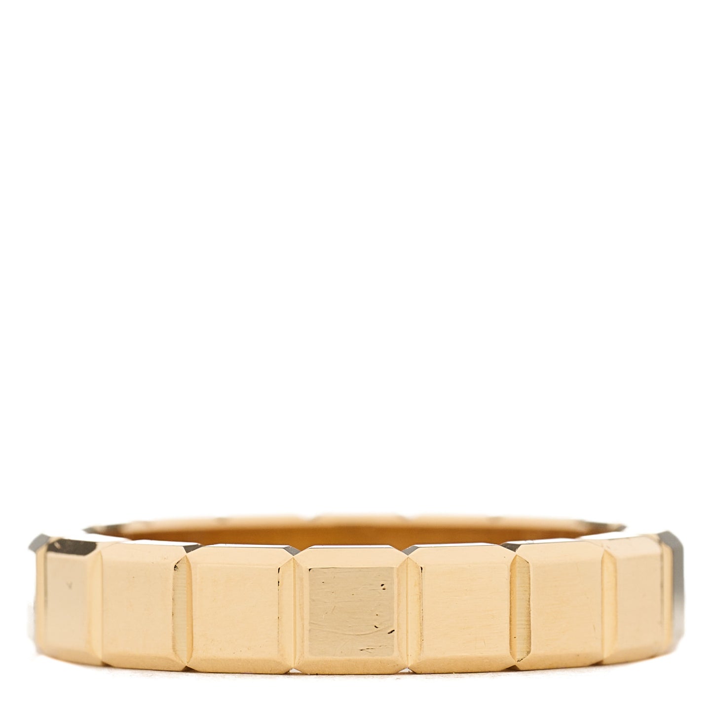 18K Yellow Gold Ice Cube Band Ring 54 7