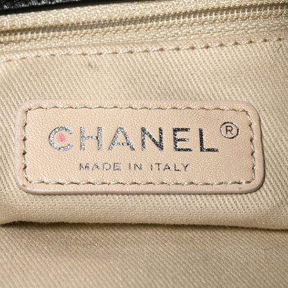 Chanel Pony Hair Double Contrast Stitch Tote Black 6 of 10