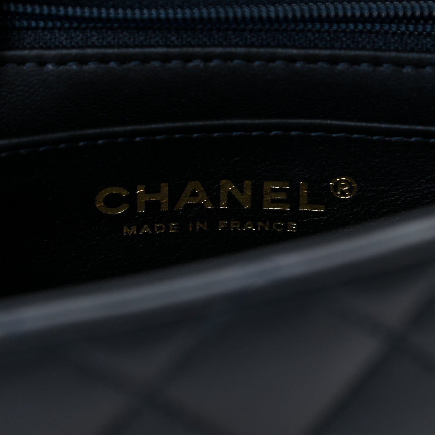 Chanel Lambskin Quilted Mini Top Handle Rectangular Flap Navy Blue 7 of 12