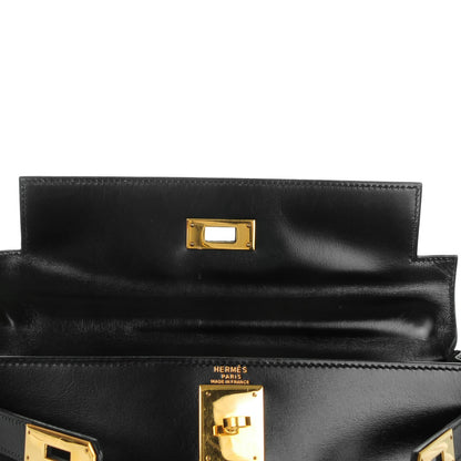Hermes Box Kelly Retourne 28 Black 19 of 25