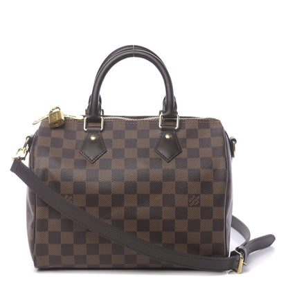 Louis Vuitton Damier Ebene Speedy Bandouliere 25 1 of 10