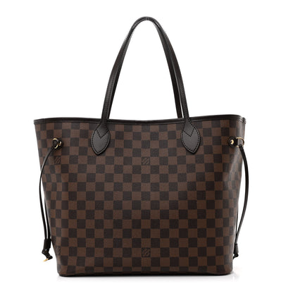 Louis Vuitton Damier Ebene Neo Neverfull MM Rose Ballerine 1 of 10