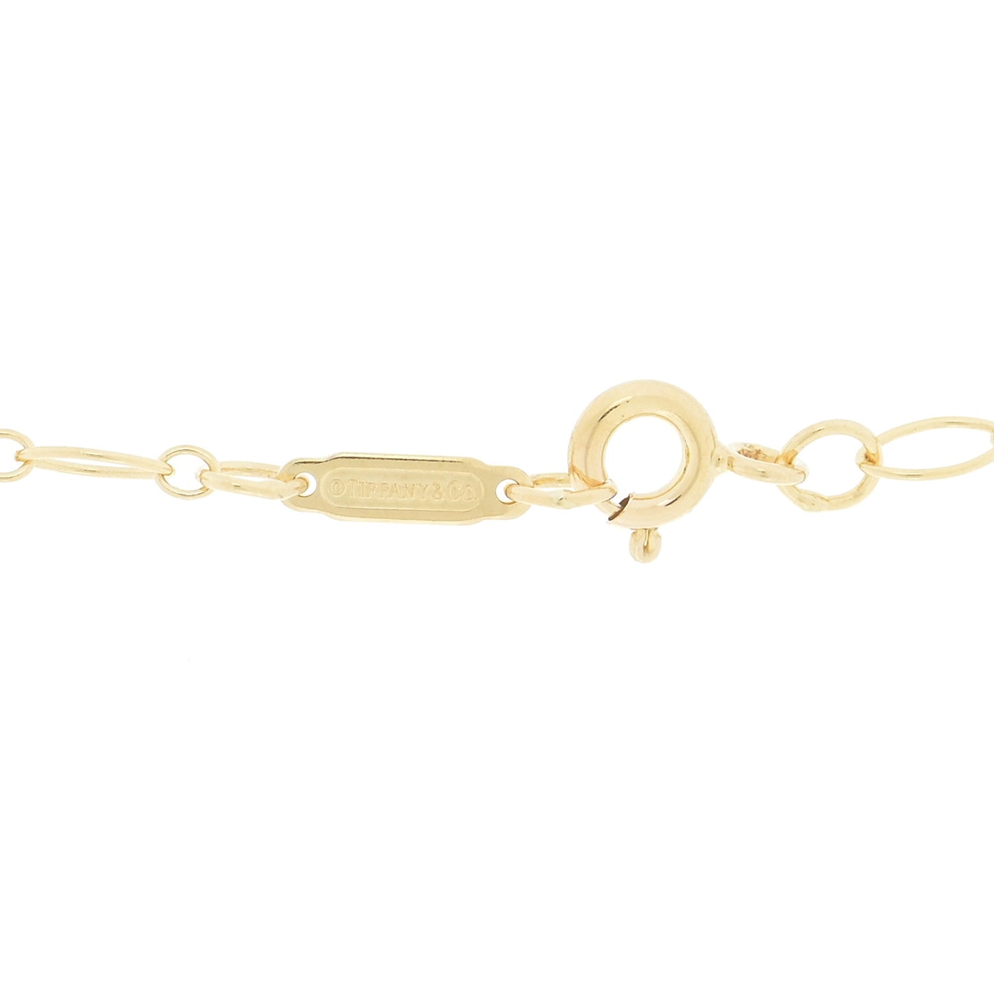 18K Yellow Gold Oval Link Chain Necklace 20"