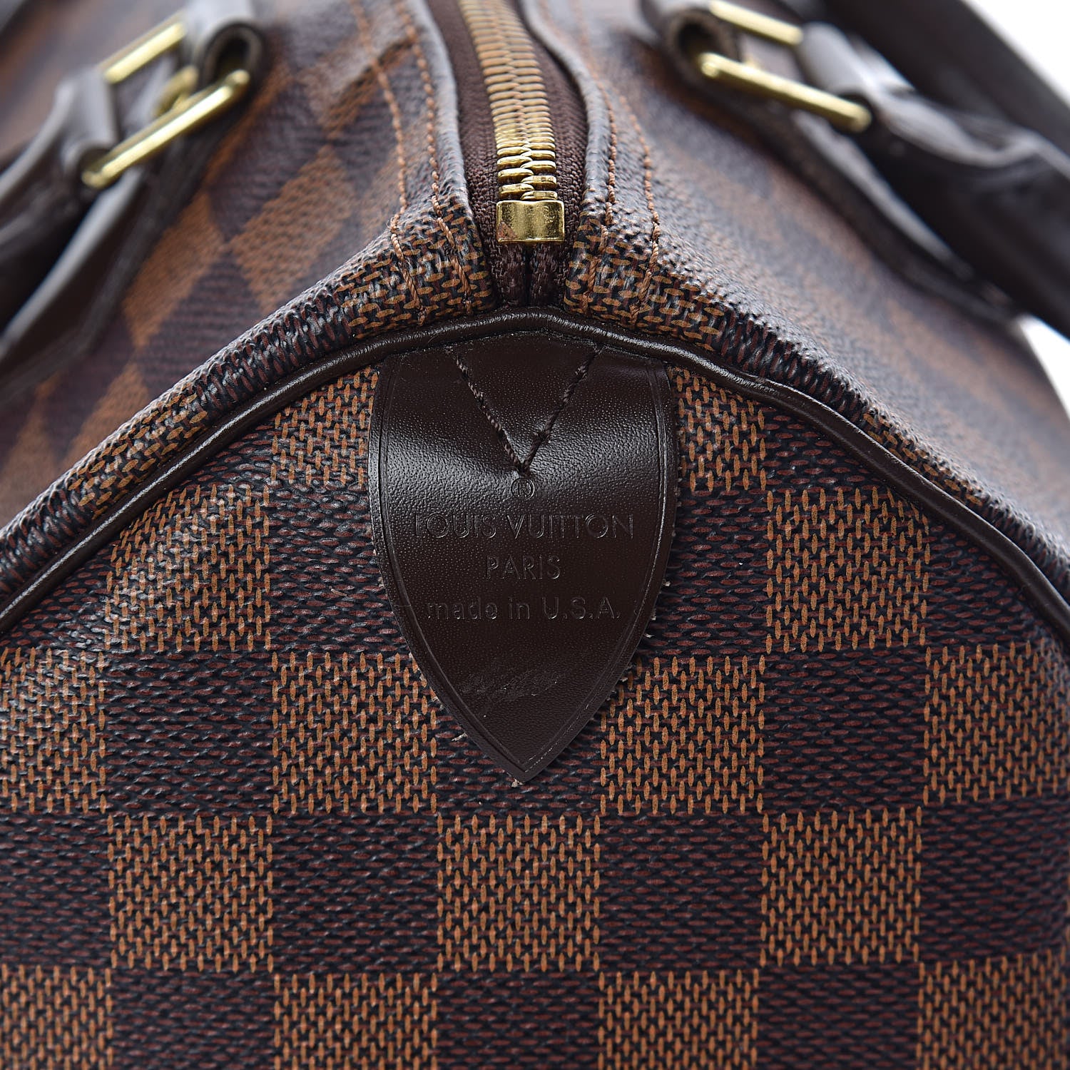 Louis Vuitton Damier Ebene Speedy 30 6 of 9