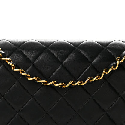 Chanel Lambskin Quilted Medium Double Flap Black 9 of 14
