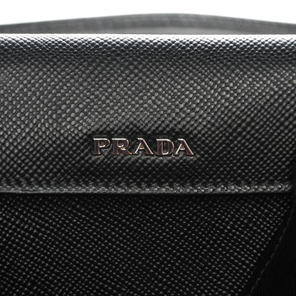 Prada Saffiano Cuir Convertible Top Handle Tote Nero Black 6 of 7