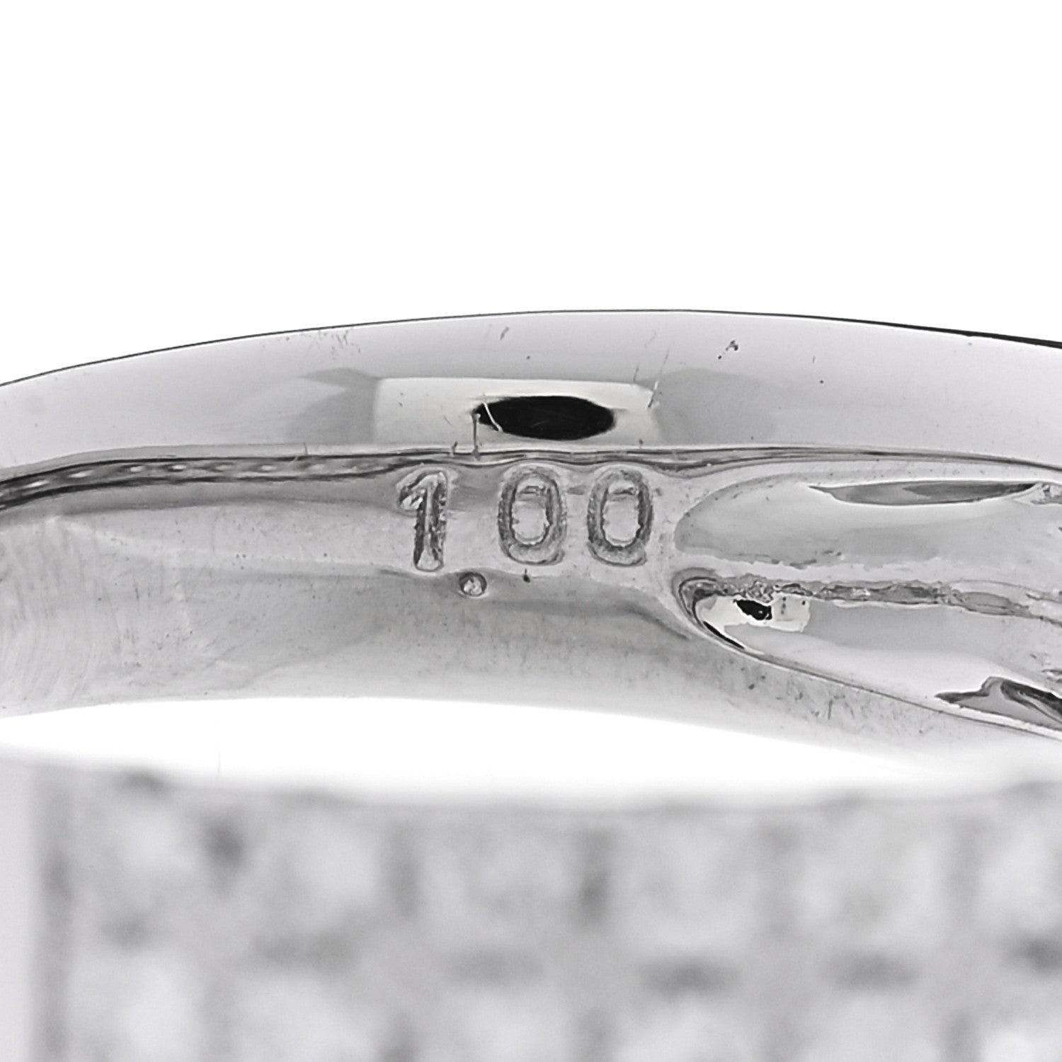 Parker & West by FASHIONPHILE 18K White Gold Diamond 1.00ctw Three Row Half Band Ring 54 7 5 of 5