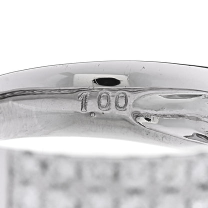 Parker & West by FASHIONPHILE 18K White Gold Diamond 1.00ctw Three Row Half Band Ring 54 7 5 of 5