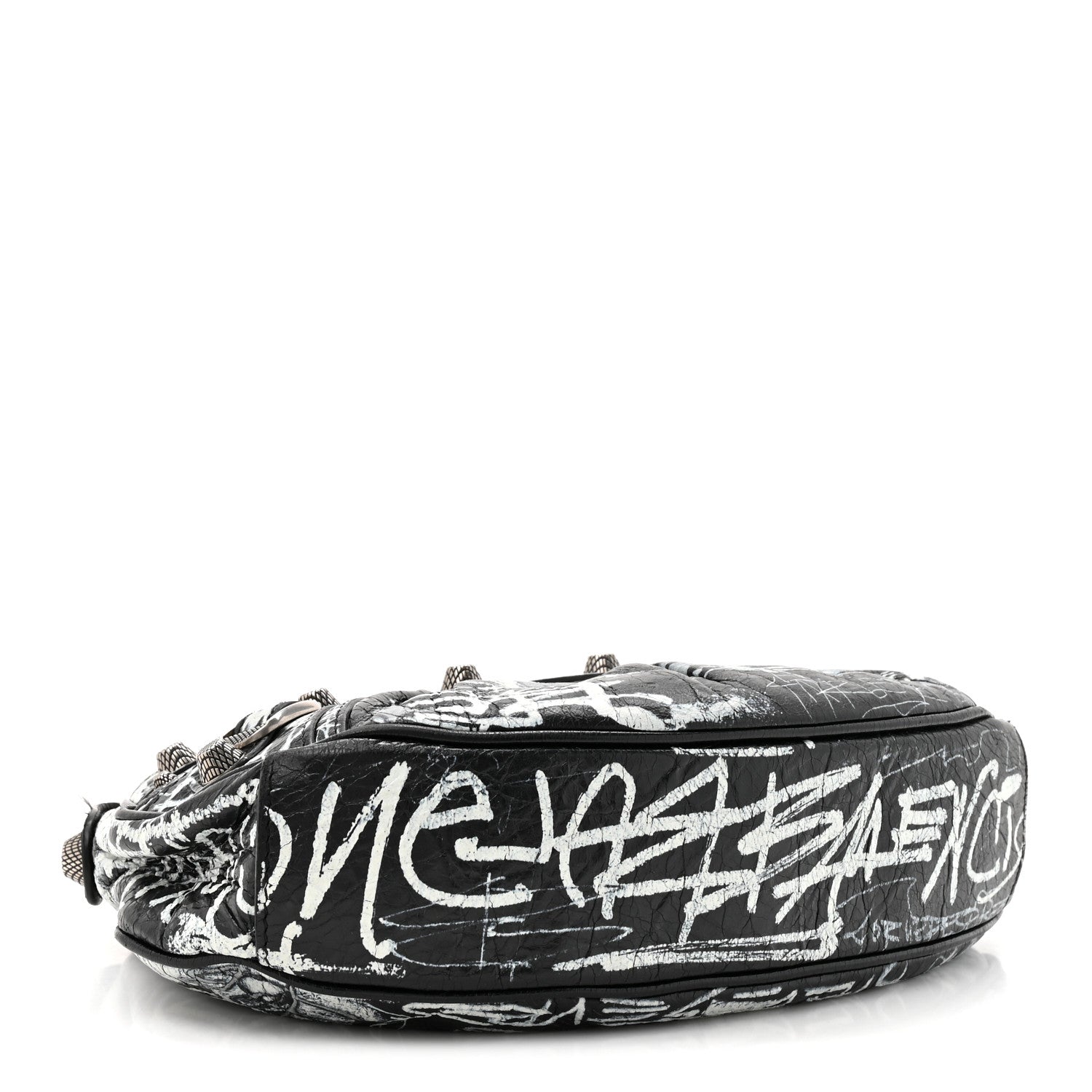 Balenciaga Agneau Arena Graffiti Le Cagole Shoulder Bag XS Black 5 of 11