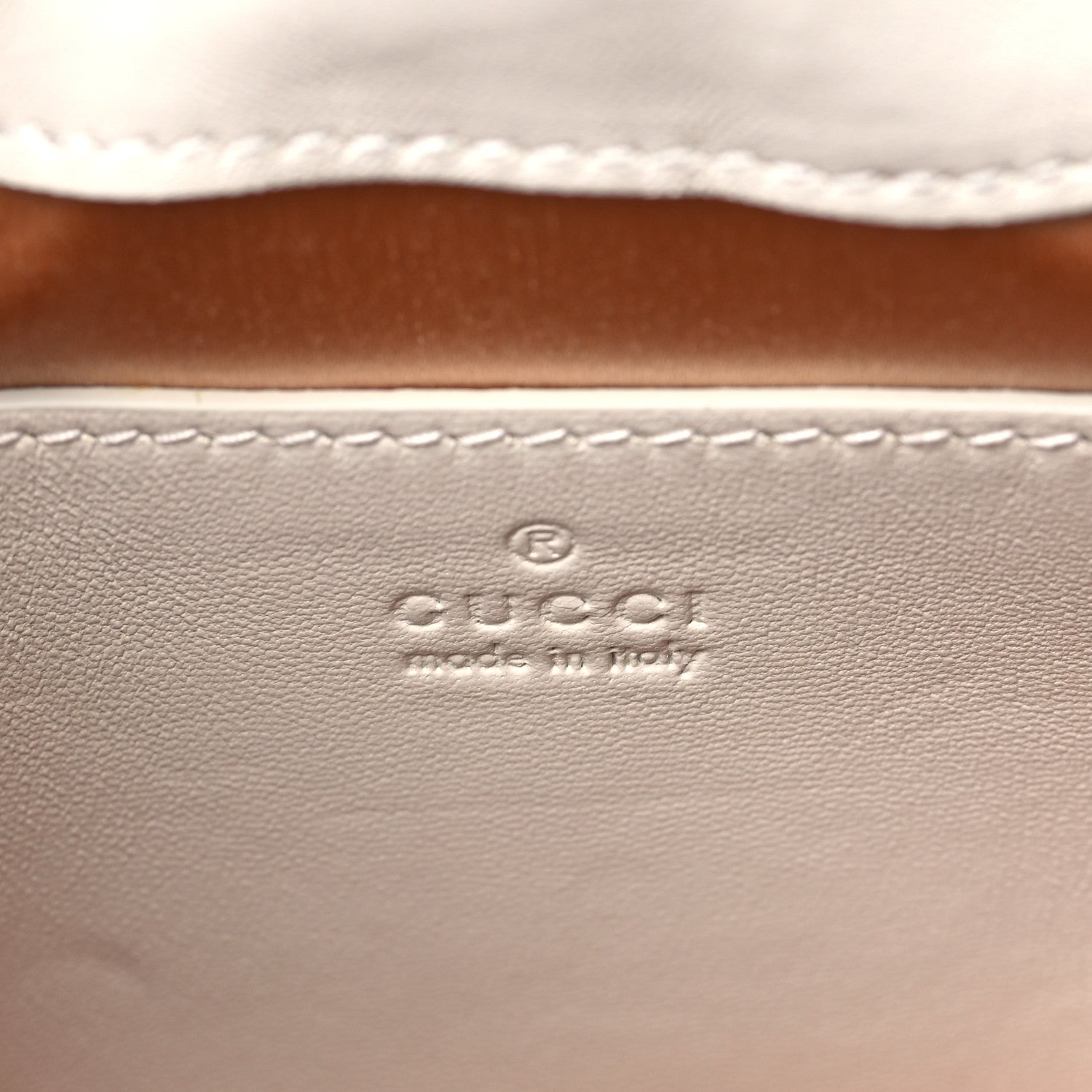 Gucci Calfskin Horsebit Slim Shoulder Bag White 6 of 9