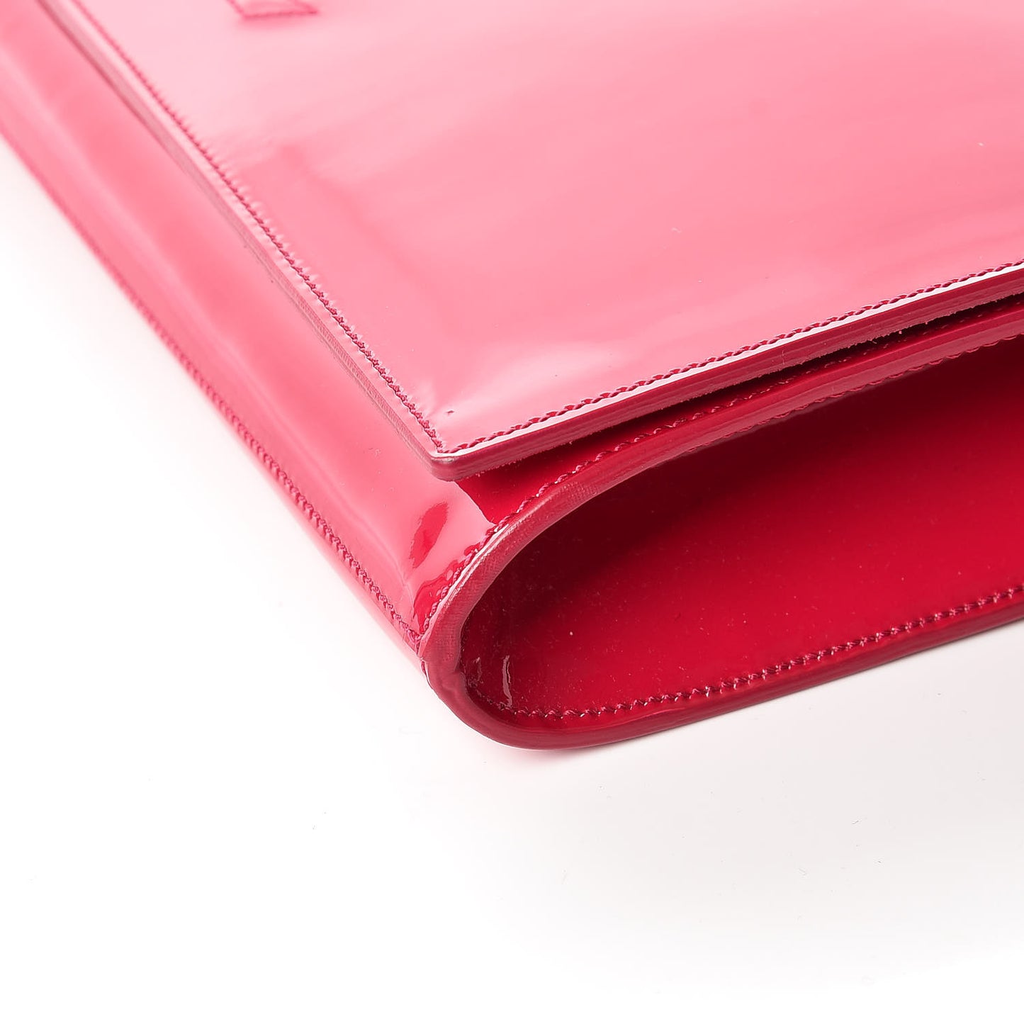 Patent Monogram Large Belle De Jour Clutch Fuchsia