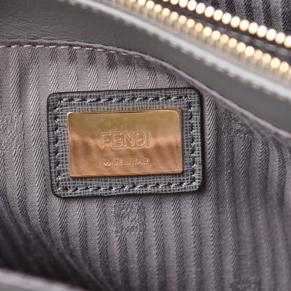 Fendi Vitello Elite Flamingo Regular 2Jours Tote Grigio Grigio Chiaro 9 of 9