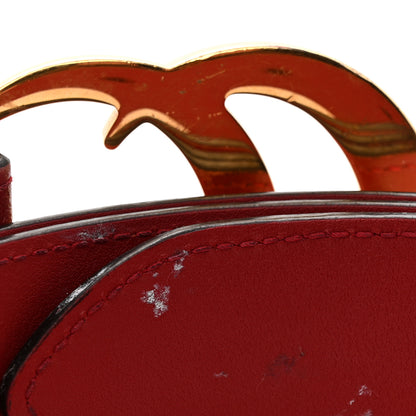 Gucci Plutone Calfskin Double G 40mm Belt 95 38 Rosso 7 of 10