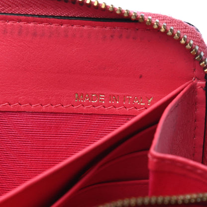 Valentino Garavani Calfskin Rockstud Zip Around Wallet Deep Rose 7 of 12