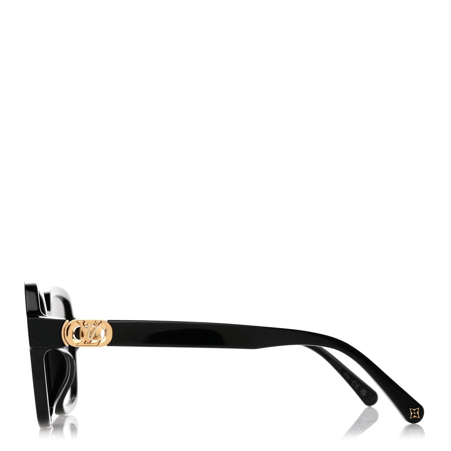Acetate Mini Link Soft Square Sunglasses Z1727E Black