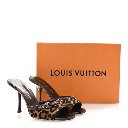 Louis Vuitton Calf Hair 6AM Mules 38 Leopard 9 of 9