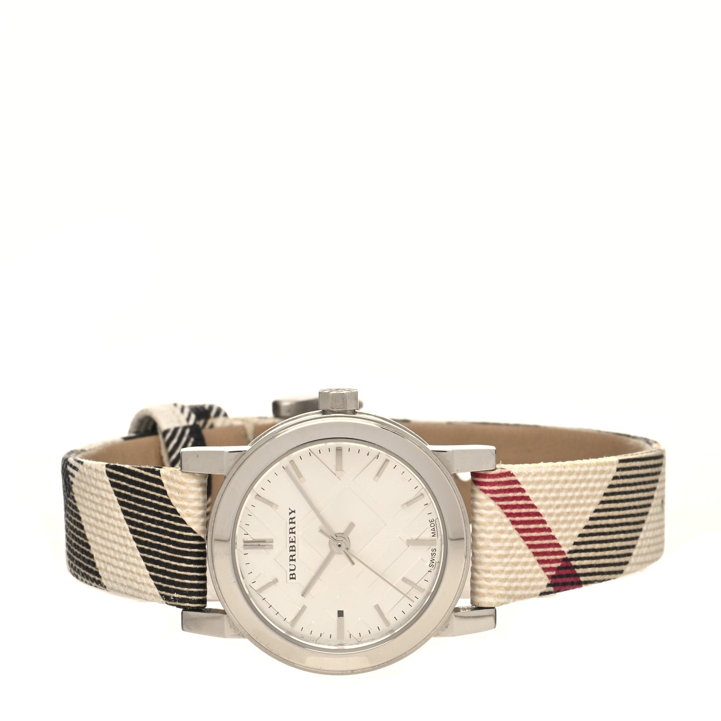 Stainless Steel Calfskin 26mm Nova Check Quartz Watch BU9212
