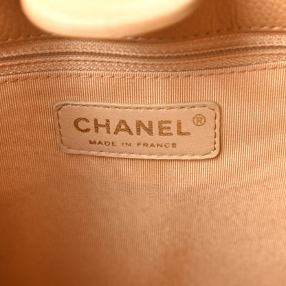 Chanel Caviar Quilted Petit Shopping Tote PST Dark Beige 6 of 10