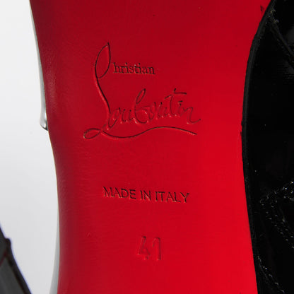 Christian Louboutin Patent Robot 120 Ankle Boots 41 Black 6 of 6
