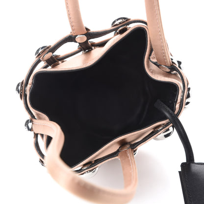Alexander Wang Satin Embellished Mini Roxy Bucket Bag Nude 5 of 10