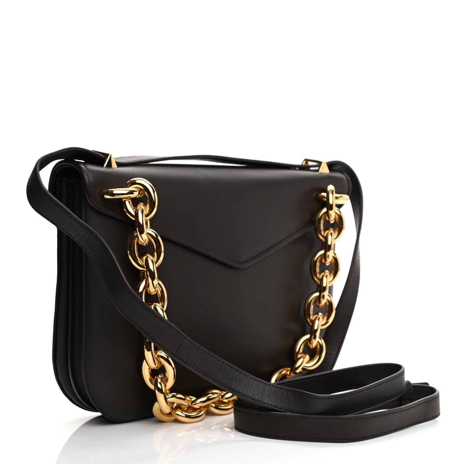 Bottega Veneta Calfskin Mount Envelope Bag Fondant 3 of 8