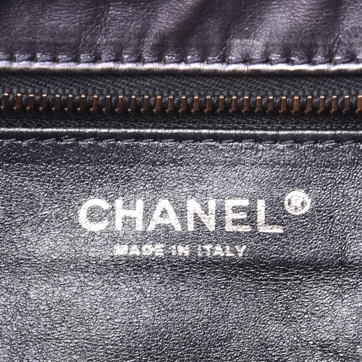 Chanel Metallic Aged Calfskin Quilted Large Reissue Camera Case Silver 8 of 15