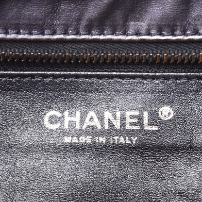 Chanel Metallic Aged Calfskin Quilted Large Reissue Camera Case Silver 8 of 15