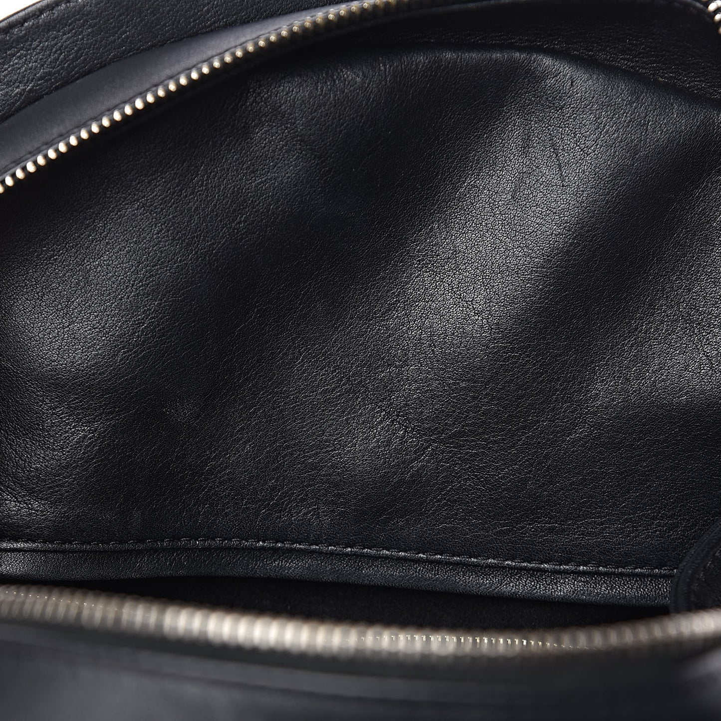 Calfskin Medallion Tribute Bowling Bag Black