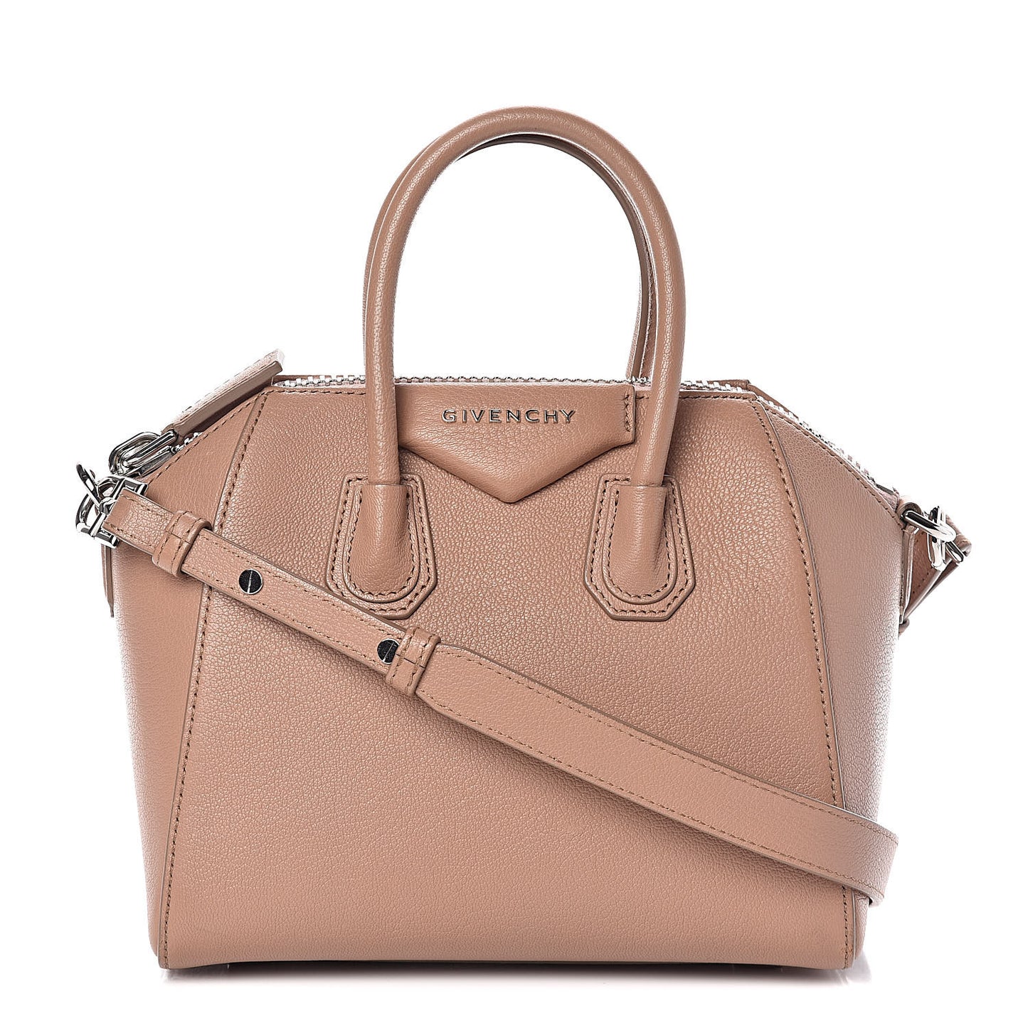 Sugar Goatskin Mini Antigona Old Pink