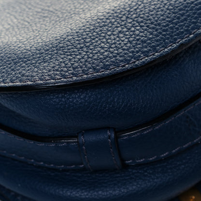 Chloe Calfskin Mini Marcie Round Crossbody Bag Royal Navy 9 of 10