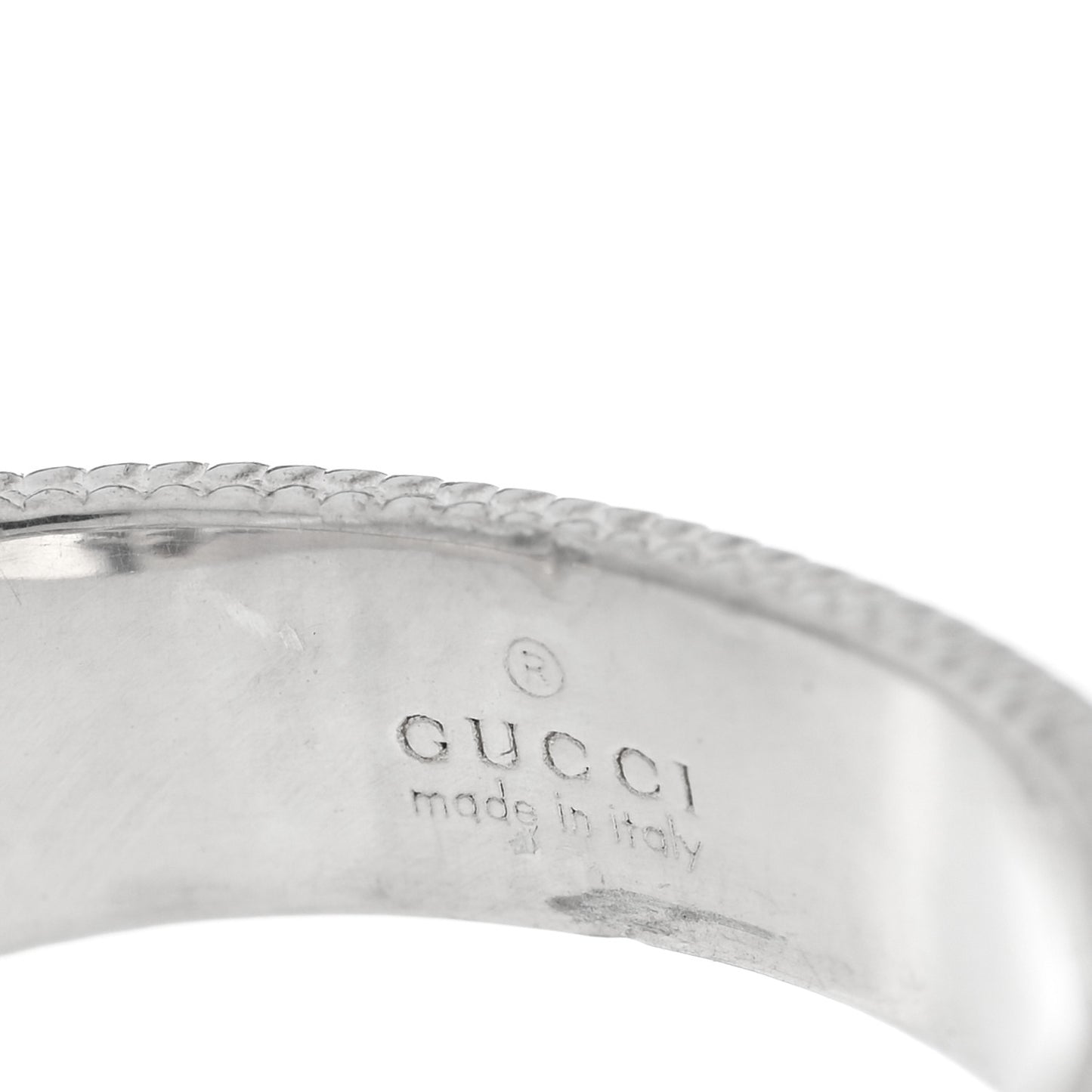 Sterling Silver Interlocking G Ring 56 7.5