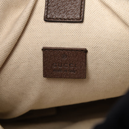 Gucci Soft GG Supreme Monogram Neo Vintage Double Buckle Backpack Beige New Acero Crop 8 of 11