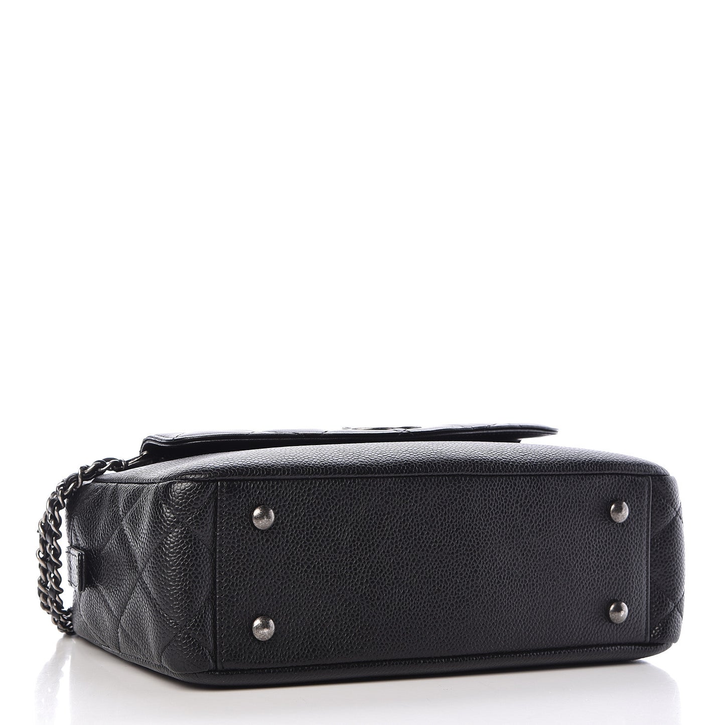 Caviar Lambskin Quilted Small Coco Break Camera Case Black