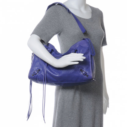 Balenciaga Agneau Classic Hardware City Bleu Lavande 2 of 7
