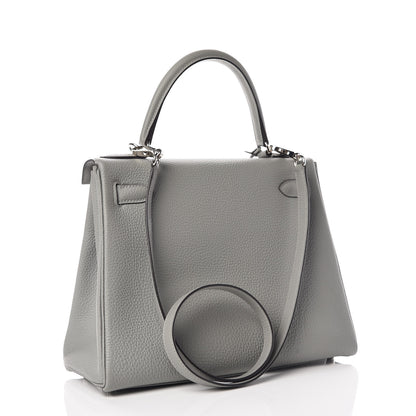 Hermes Togo Kelly Retourne 28 Gris Mouette 3 of 40
