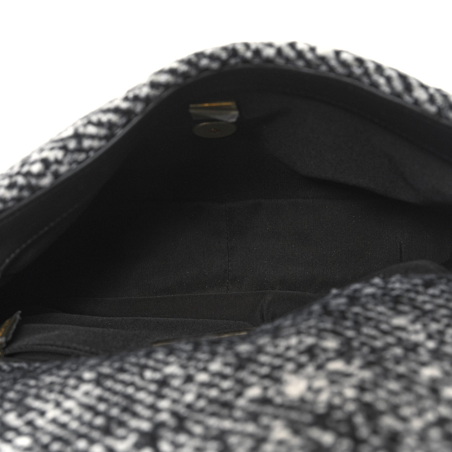 Tweed Quilted Medium Chanel 19 Flap Grey