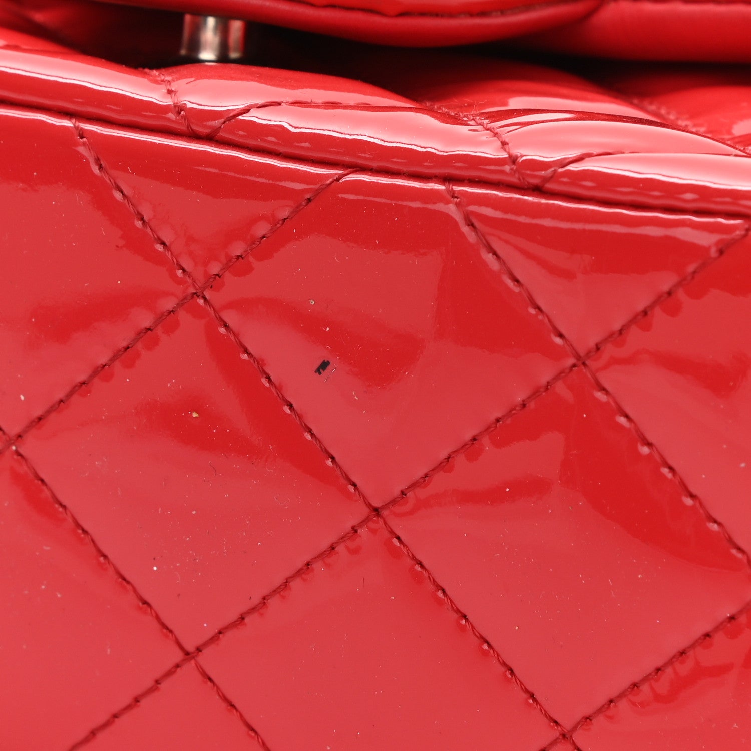 Chanel Patent Calfskin Quilted Mini Rectangular Flap Red 11 of 12