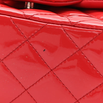 Chanel Patent Calfskin Quilted Mini Rectangular Flap Red 11 of 12