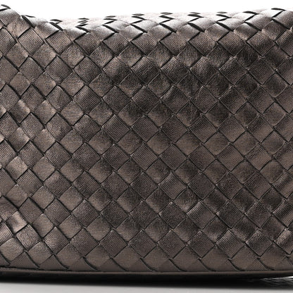 Bottega Veneta Metallic Nappa Intrecciato Small Shoulder Bag Brunito 8 of 10