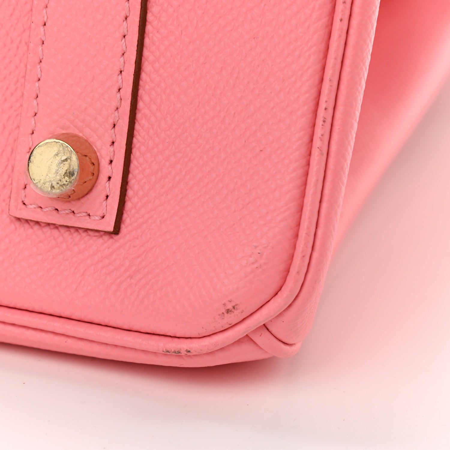 Hermes Epsom Horseshoe Birkin 35 Rose Confetti 12 of 15