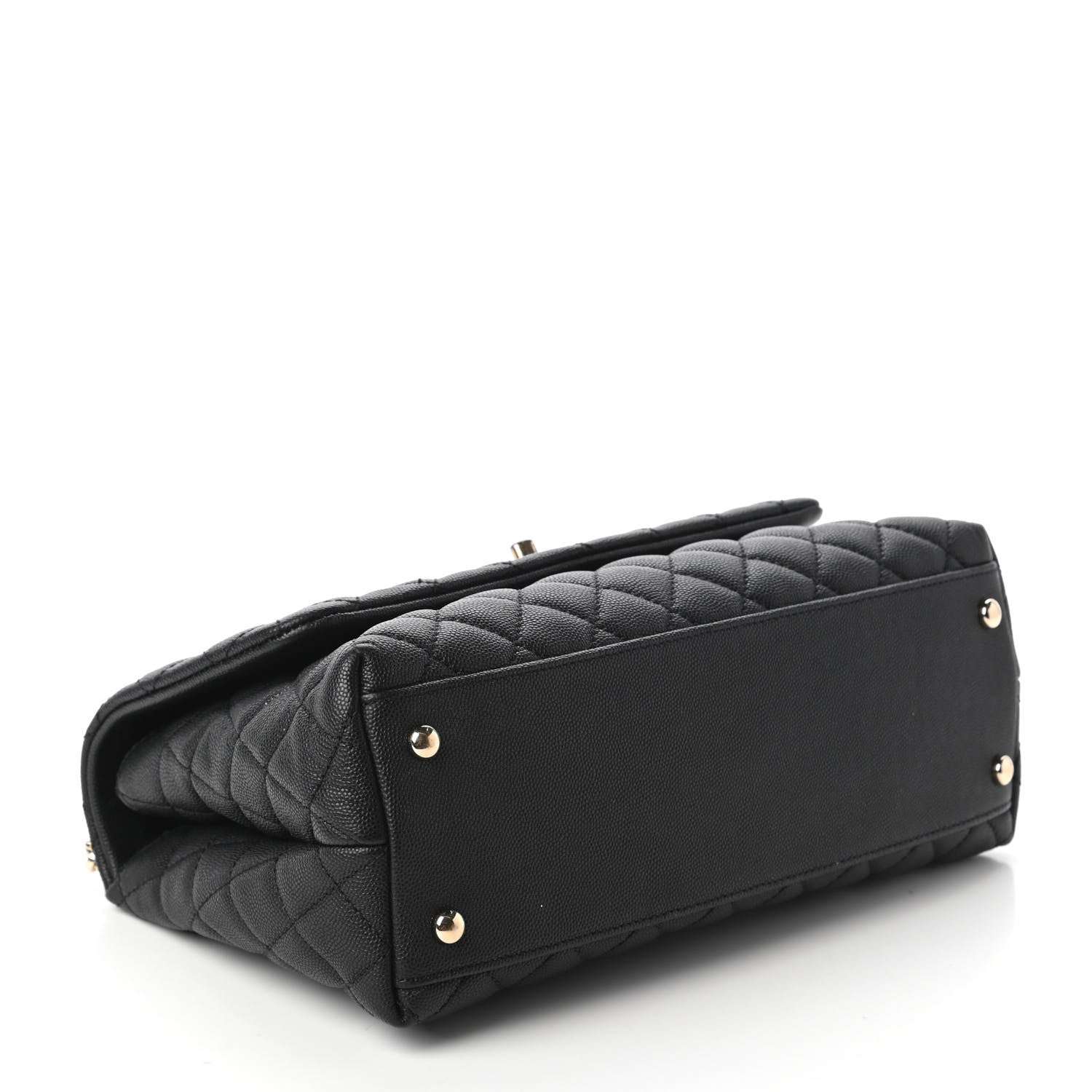 Chanel Caviar Quilted Small Coco Handle Flap Black 4 of 11