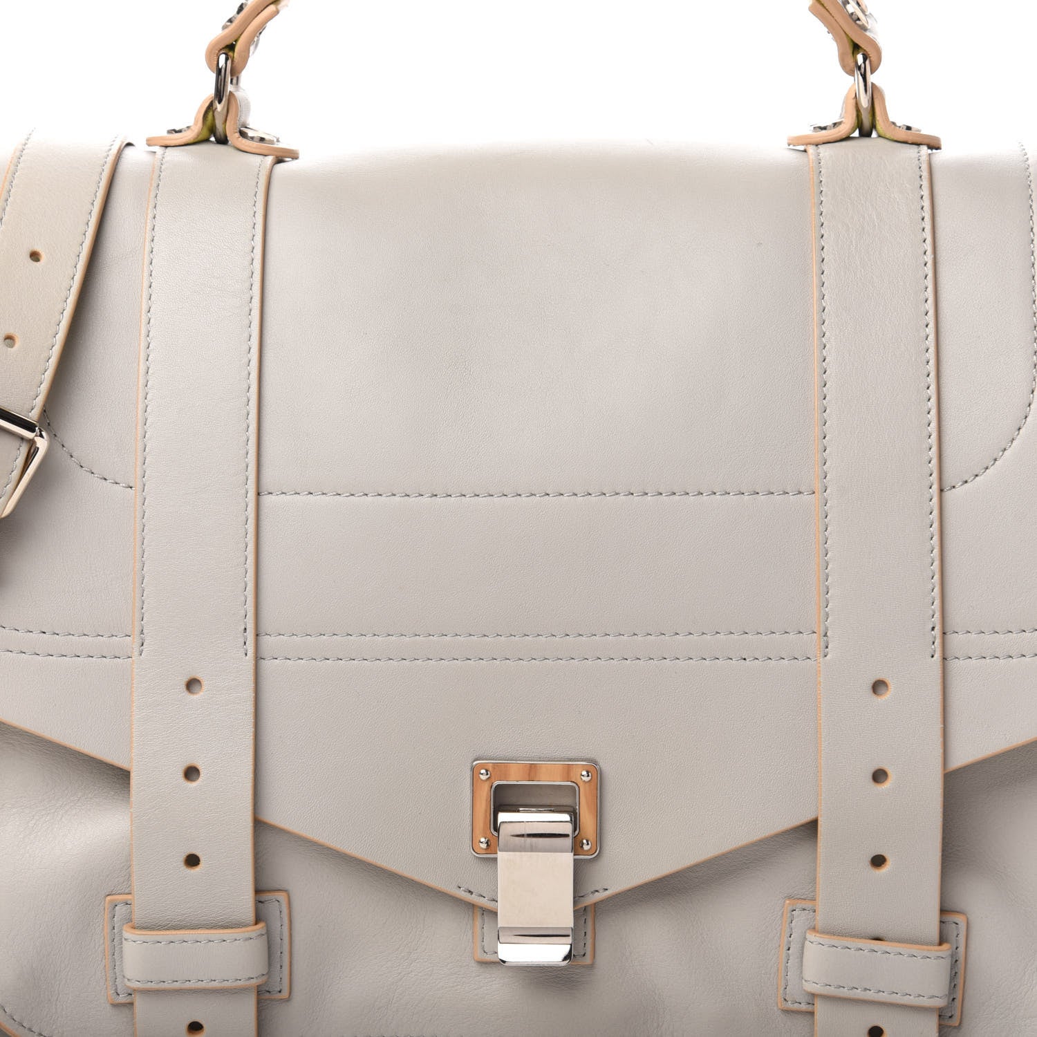 Proenza Schouler Lambskin Large PS1 Satchel Gray Banana 9 of 9