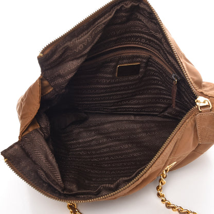 Prada Nylon Tessuto Impuntu Quilted Shoulder Bag Corinto 5 of 16