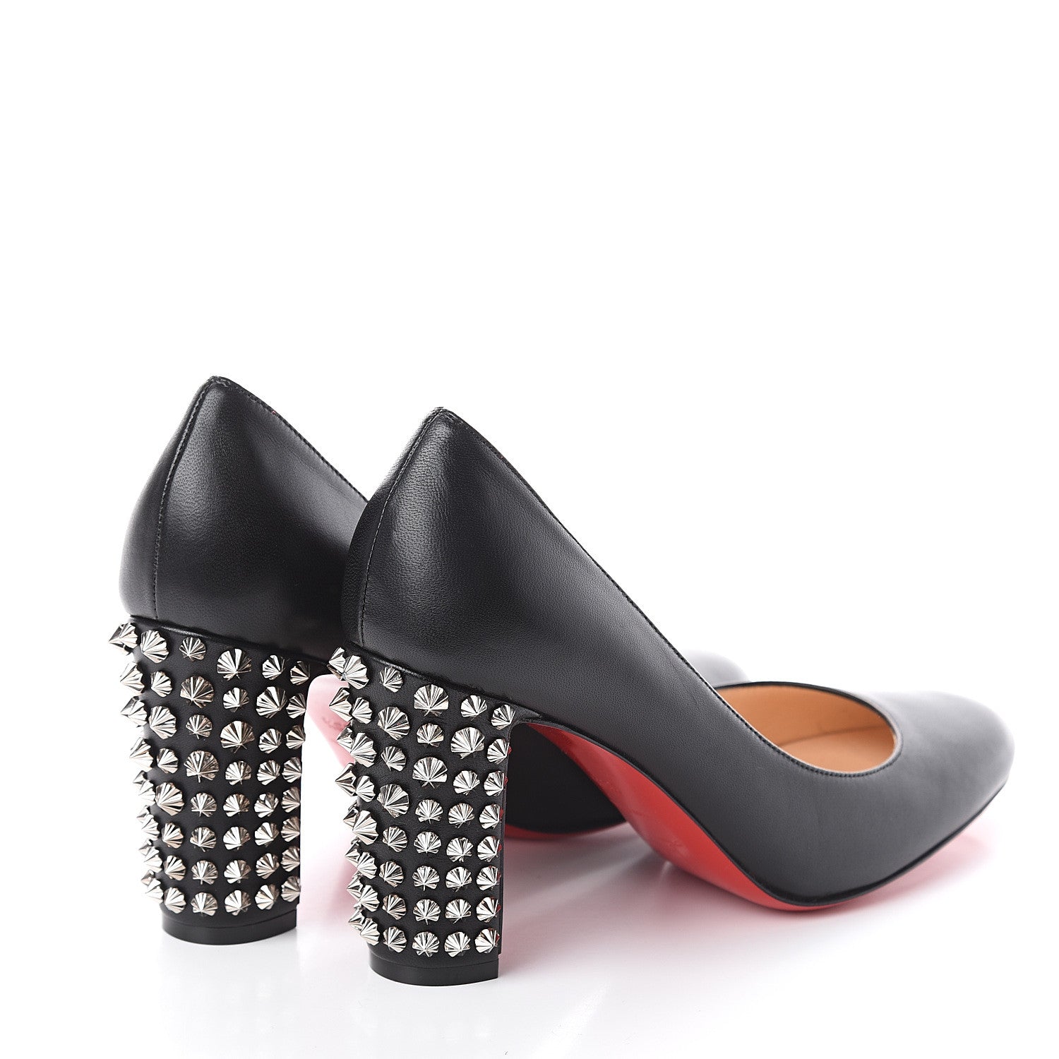 Christian Louboutin Nappa Studded Marimalus 85 Pump 38.5 Black 4 of 7