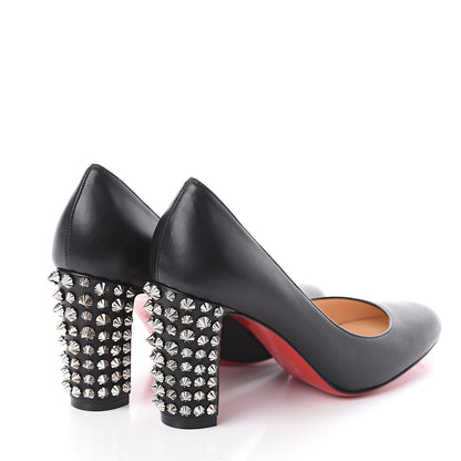 Christian Louboutin Nappa Studded Marimalus 85 Pump 38.5 Black 4 of 7