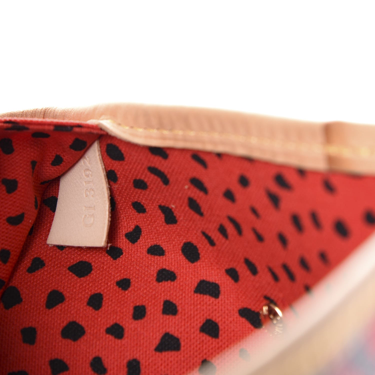 Louis Vuitton Monogram Kusama Waves Neverfull MM Red 9 of 10